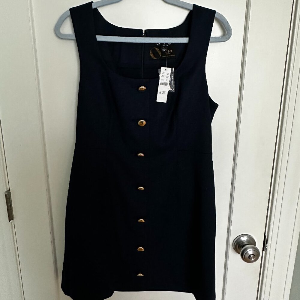 NWT J. Crew Dress - Color: Navy / Size: 10